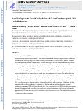 Cover page: Rapid Diagnostic Test Kit for Point-of-Care Cerebrospinal Fluid Leak Detection