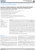 Cover page: Xenobiotic Metabolizing Gene Variants and Renal Cell Cancer: A Multicenter Study