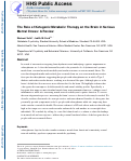 Cover page: The Role of Ketogenic Metabolic Therapy on the Brain in Serious Mental Illness: A Review