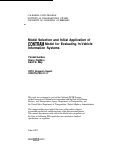 Cover page: Model Selection And Initial Application Of CONTRAM Model For Evaluating In-vehicle Information Systems