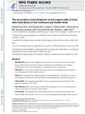 Cover page: The association of prediagnosis social support with survival after heart failure in the Cardiovascular Health Study