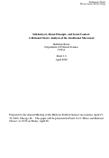 Cover page of Self Interest, Moral Principle, and Social Context: A Rational Choice Analysis of the Abolitionist Movement