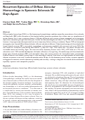 Cover page: Recurrent Episodes of Diffuse Alveolar Hemorrhage in Systemic Sclerosis 30 Days Apart