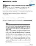 Cover page: Pathway analysis of kidney cancer using proteomics and metabolic profiling