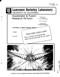 Cover page: LATTICE...A BEAM TRANSPORT PROGRAM