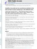 Cover page: Variability of essential and non-essential trace elements in the follicular fluid of women undergoing in vitro fertilization (IVF)