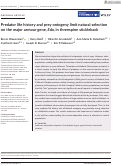 Cover page: Predator life history and prey ontogeny limit natural selection on the major armour gene, Eda, in threespine stickleback