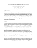 Cover page: Improving Patient Education in Global Health Efforts in the Philippines