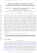 Cover page: Mean zonal flows induced by weak mechanical forcings in rotating spheroids