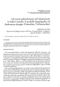 Cover page: Gli eventi paleoclimatici del Quaternario in Italia Centrale: il modello biogeografico di <i>Androniscus dentiger</i> (Oniscidea, Trichoniscidae)