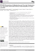 Cover page: Elevated Biomarkers of Inflammation and Vascular Dysfunction Are Associated with Distal Sensory Polyneuropathy in People with HIV