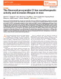 Cover page: The flavonoid procyanidin C1 has senotherapeutic activity and increases lifespan in mice