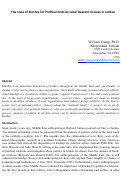 Cover page: The Uses of Kinship for Political Ends by Local Descent Groups in Jordan