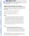 Cover page: Longitudinal change in daily stress across 20 years of adulthood: Results from the national study of daily experiences.