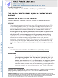 Cover page: The Role of Acute Kidney Injury in Chronic Kidney Disease.