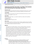 Cover page: Underrepresented Minority Dentists: Quantifying Their Numbers And Characterizing The Communities They Serve