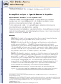 Cover page: An empirical analysis of cigarette demand in Argentina