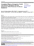 Cover page: Immediate Effects of Integrative Health and Medicine Modalities Among Outpatients With Moderate-To-Severe Symptoms.