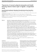 Cover page: Trajectories of women's physical and psychosocial health following obstetric fistula repair in Uganda: a longitudinal study