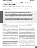 Cover page: Frequent somatic reversion of KRT1 mutations in ichthyosis with confetti