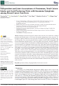 Cover page: Independent and Joint Associations of Pessimism, Total Calorie Intake and Acid-Producing Diets with Insomnia Symptoms among Breast Cancer Survivors