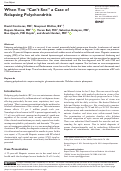 Cover page: When You “Can’t See” a Case of Relapsing Polychondritis