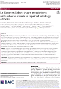 Cover page: Le Cœur en Sabot: shape associations with adverse events in repaired tetralogy of Fallot.