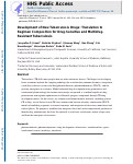 Cover page: Development of New Tuberculosis Drugs: Translation to Regimen Composition for Drug-Sensitive and Multidrug-Resistant Tuberculosis