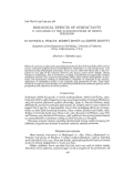 Cover page: BIOLOGICAL EFFECTS OF SURFACTANTS