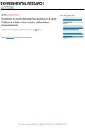 Cover page: Evidence for multi-decadal fuel buildup in a large California wildfire from smoke radiocarbon measurements