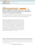 Cover page: Blood coagulation protein fibrinogen promotes autoimmunity and demyelination via chemokine release and antigen presentation