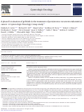 Cover page: A phase II evaluation of gefitinib in the treatment of persistent or recurrent endometrial cancer: A Gynecologic Oncology Group study