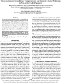 Cover page: The Association between Humor Comprehension and Subjective Social Well-being in Non-native English Speakers