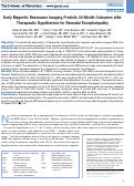 Cover page: Early Magnetic Resonance Imaging Predicts 30-Month Outcomes after Therapeutic Hypothermia for Neonatal Encephalopathy