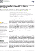 Cover page: Biomass Smoke Exposure and Atopy among Young Children in the Western Highlands of Guatemala: A Prospective Cohort Study