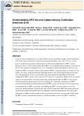 Cover page: Understanding HPV Vaccine Uptake Among Cambodian American Girls