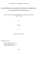 Cover page: Oligosaccharide Composition: Implications for breastfeeding mothers and developmental origins of health and disease