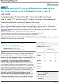 Cover page: Management of intracranial tuberculous mass lesions: how long should we treat for?