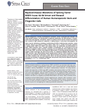 Cover page: Myeloid Disease Mutations of Splicing Factor SRSF2 Cause G2-M Arrest and Skewed Differentiation of Human Hematopoietic Stem and Progenitor Cells