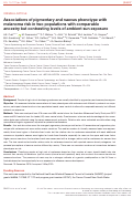 Cover page: Associations of pigmentary and naevus phenotype with melanoma risk in two populations with comparable ancestry but contrasting levels of ambient sun exposure