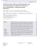 Cover page: Smell Preservation following Unilateral Endoscopic Transnasal Approach to Resection of Olfactory Groove Meningioma: A Multi-institutional Experience.