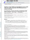 Cover page: Alterations in brain TREM2 and Amyloid‐β levels are associated with neurocognitive impairment in HIV‐infected persons on antiretroviral therapy