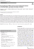 Cover page: Novel pathogenic CERKL variant in Iranian familial with inherited retinal dystrophies: genotype-phenotype correlation.