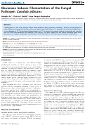 Cover page: Glucanase Induces Filamentation of the Fungal Pathogen Candida albicans