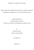 Cover page: Opening the Doors of Perception in <em>Paradise Lost</em>: Seeing and Hearing as Imperfectly Gendered, or as Tools for Divine Revelation