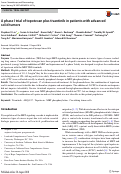 Cover page: A phase I trial of topotecan plus tivantinib in patients with advanced solid tumors