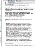 Cover page: Oxytocin Receptors in the Anteromedial Bed Nucleus of the Stria Terminalis Promote Stress-Induced Social Avoidance in Female California Mice