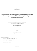 Cover page: Hierarchical crystallographic transformations and thermodynamic and kinetic analysis of spinel electrode materials