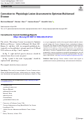 Cover page: Correction to: Physiologic Lesion Assessment to Optimize Multivessel Disease