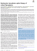 Cover page: Noninvasive two-photon optical biopsy of retinal fluorophores